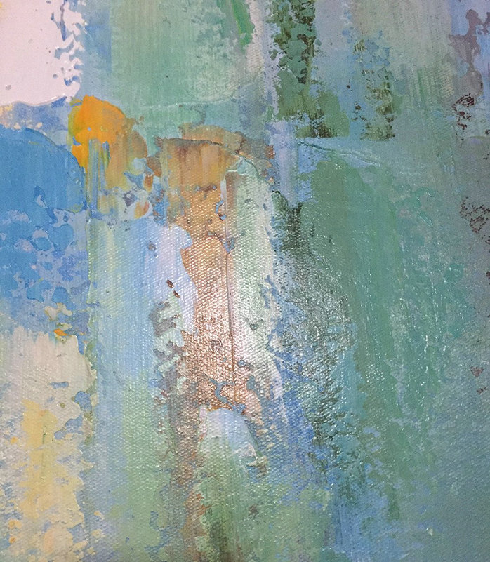 Extra Large Canvas Art,Oversized Horizontal Abstract Landscape Art,Modern Art Abstract Painting,White,Yellow,Light Green.etc
